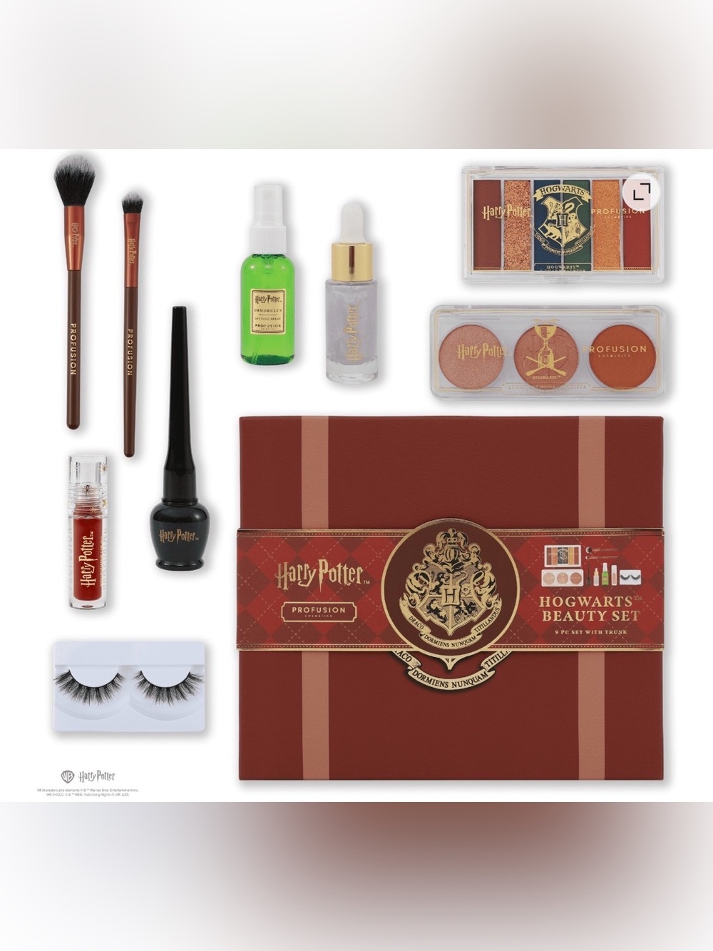 Harry Potter x Profusion Hogwarts Beauty Set 9 Pc Collector Trunk